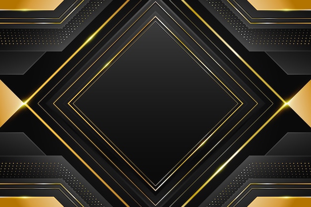 Gradient black backgrounds with golden frames