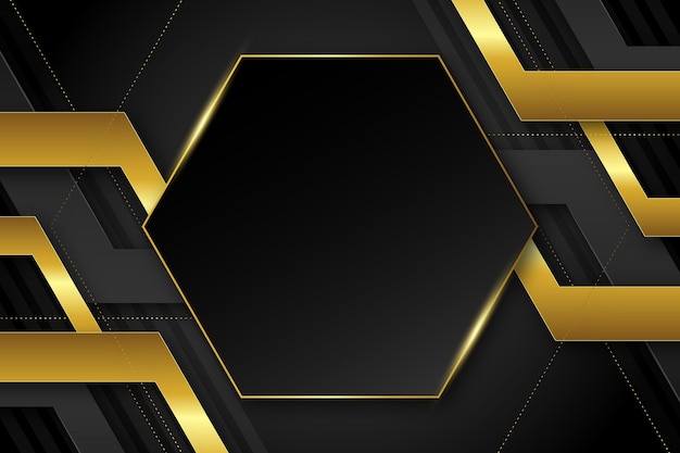 Gradient black backgrounds with golden frames