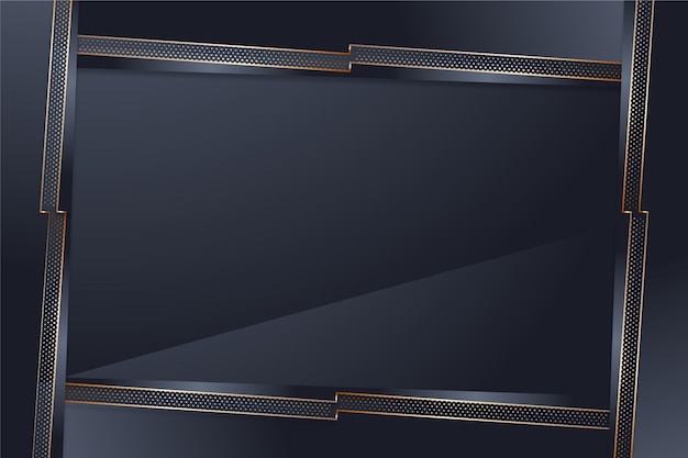 Gradient black backgrounds with golden frames