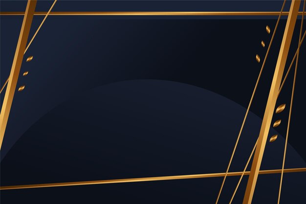 Gradient black backgrounds with golden frames