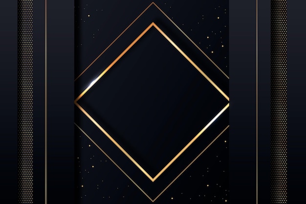 Gradient black backgrounds with golden frames