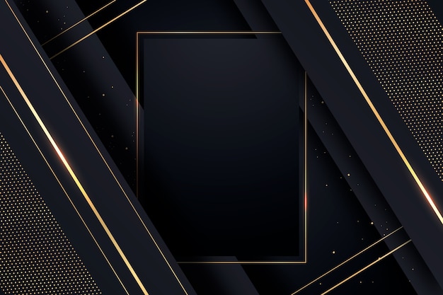 Gradient black backgrounds with golden frames