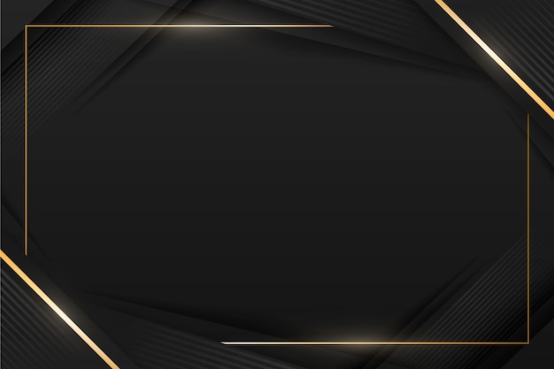 Gradient black backgrounds with golden frames