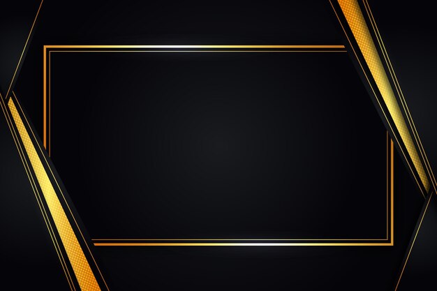 Gradient black backgrounds with golden frames