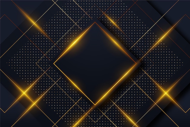 Gradient black backgrounds with golden frames