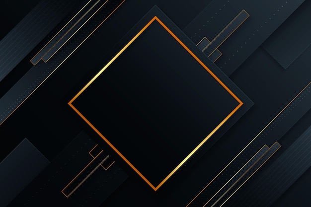 Gradient black backgrounds with golden frames