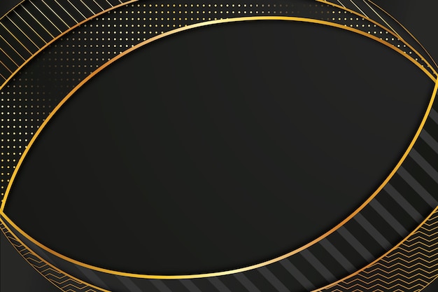 Free vector gradient black backgrounds with golden frames