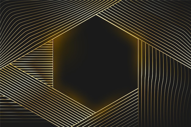 Gradient black backgrounds with golden frames