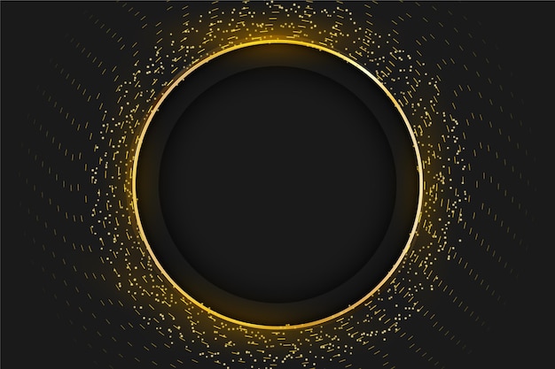 Gradient black backgrounds with golden frames