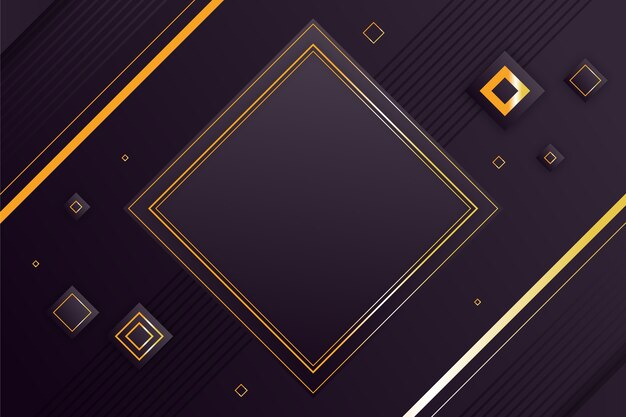 Gradient black backgrounds with golden frames