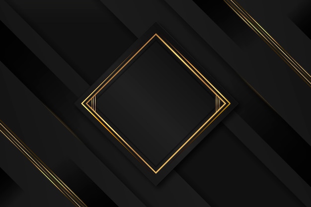 Gradient black backgrounds with golden frames