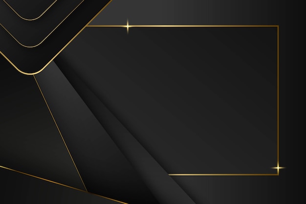 Gradient black backgrounds with golden frames