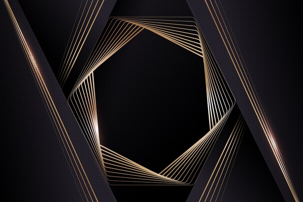 Gradient black backgrounds with golden frames