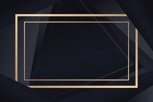 Gradient black backgrounds with golden frames