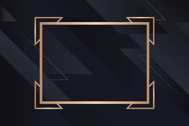 Gradient black backgrounds with golden frames