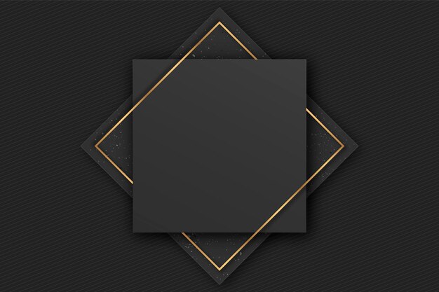 Gradient black backgrounds with golden frames