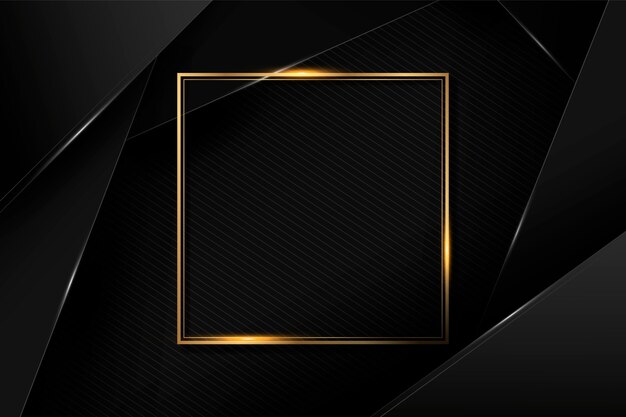 Gradient black backgrounds with golden frames