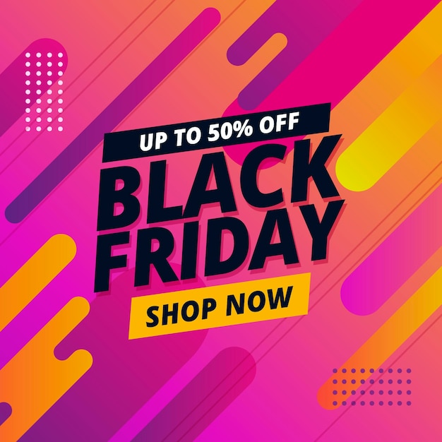 Free vector gradient black friday concept