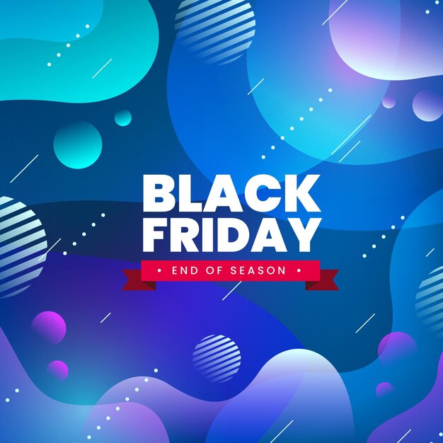 Free vector gradient black friday concept