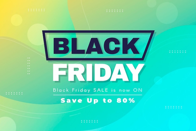 Free vector gradient black friday concept