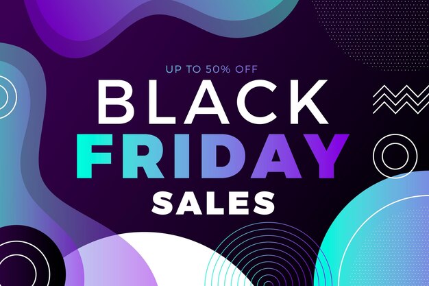 Free vector gradient black friday concept