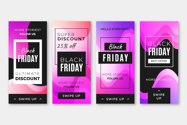 Gradient Black Friday Instagram Stories