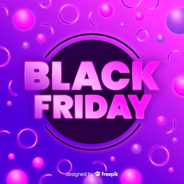 Gradient black friday sale banner