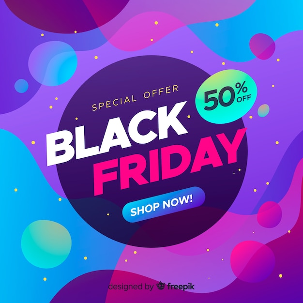 Free vector gradient black friday sale banner