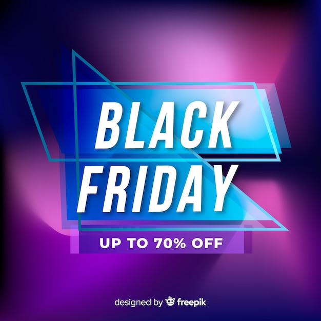 Free vector gradient black friday special offer banner