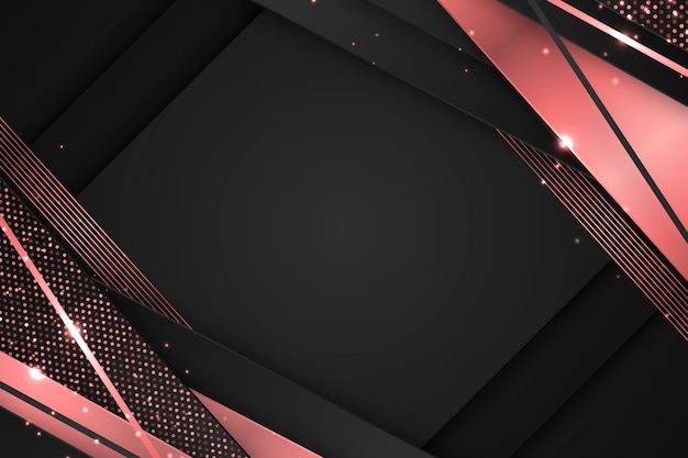 Free vector gradient black and rose gold background