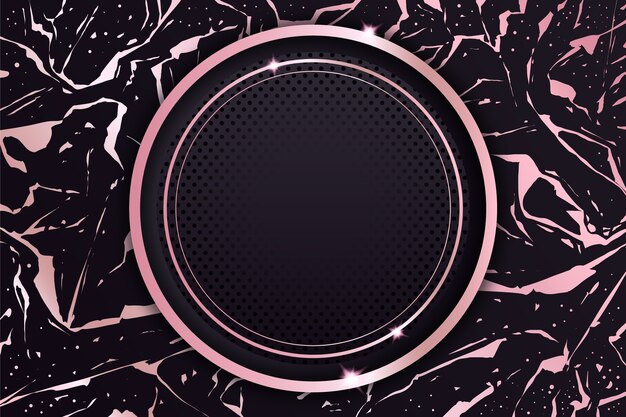 Free vector gradient black and rose gold background