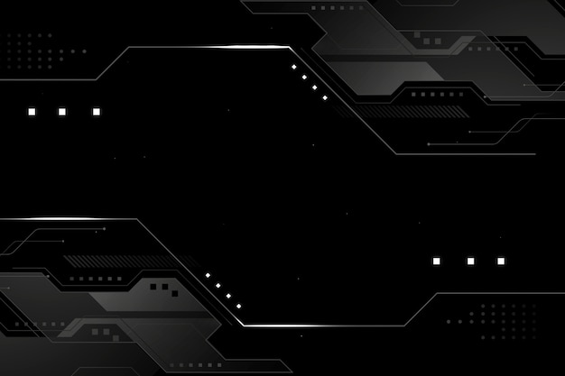 Free vector gradient black technology background