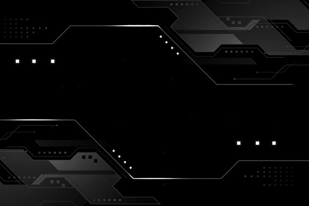 Gradient black technology background