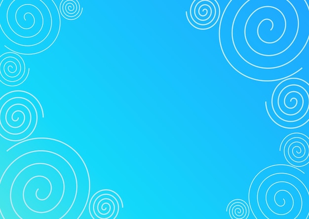 gradient blue background with spiral