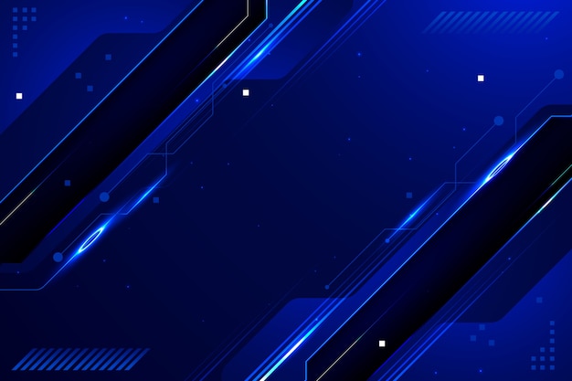 Gradient blue dynamic technology background