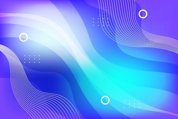 Gradient blue shades wavy background