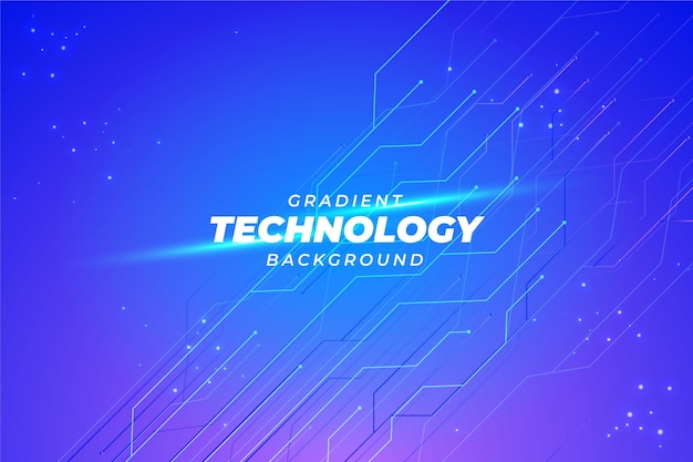 Gradient blue technology background