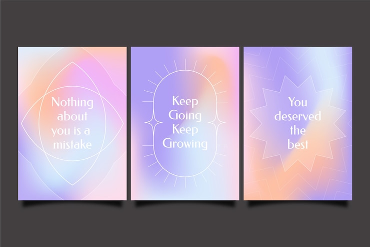 Free Vector gradient blurred gradient cards
