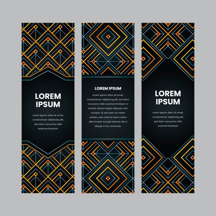 Free Vector gradient bookmark template