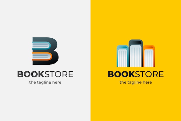 Gradient bookstore logo