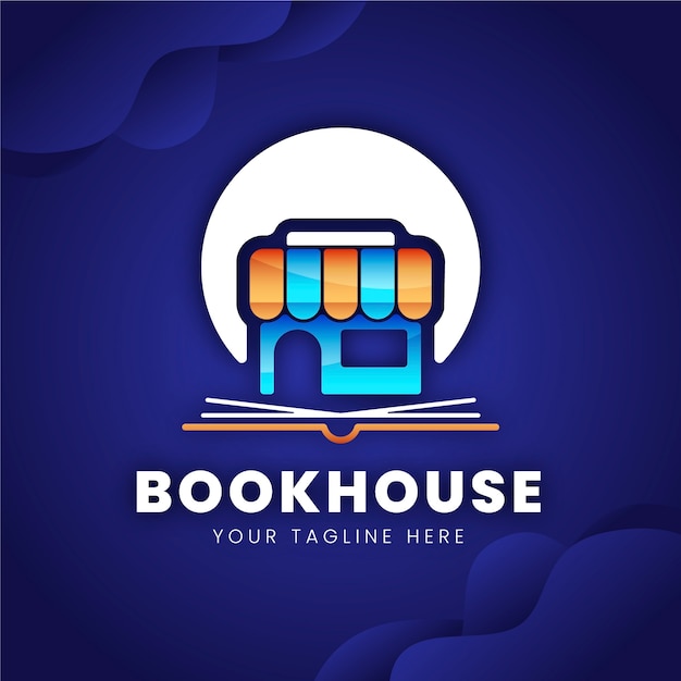 Gradient bookstore logo