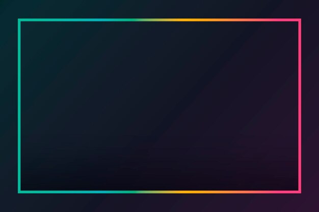 Gradient border black background