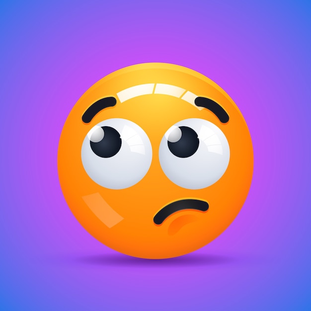 Thinking face emoji meme - Top vector, png, psd files on