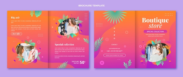 Gradient boutique design template