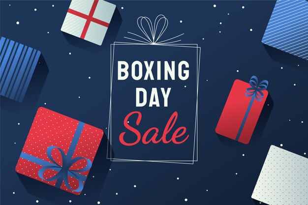 Gradient boxing day sale background