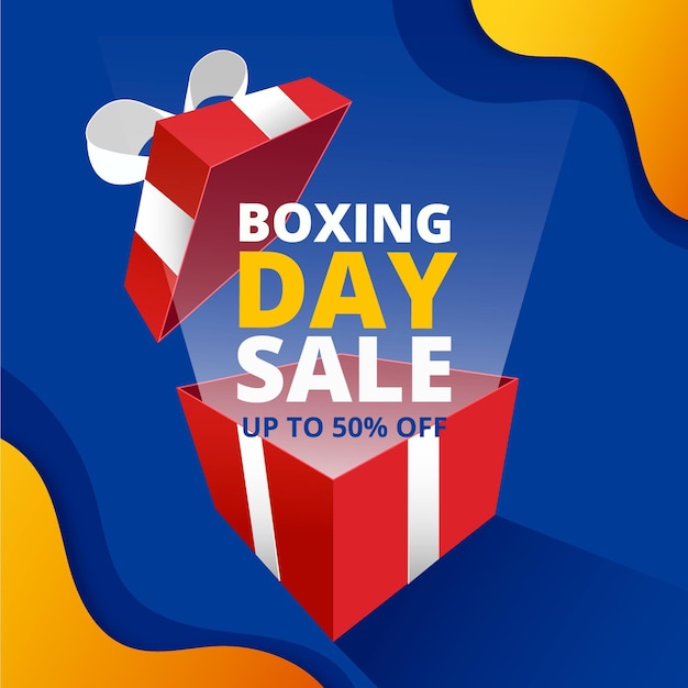 Free vector gradient boxing day sale illustration