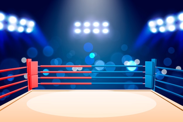 Free vector gradient boxing ring background