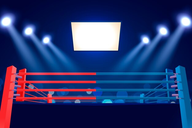 Gradient boxing ring background