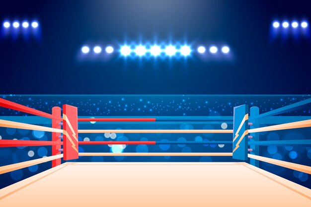 Gradient boxing ring background