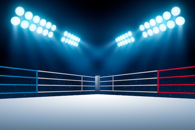 Free vector gradient boxing ring background